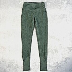 Alo Yoga Women's Small Green High Waist Alosoft Lounge Leggings